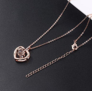 Herz-Römische Zeichen Halskette mit Wunschfoto