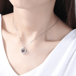 Herz-Römische Zeichen Halskette mit Wunschfoto