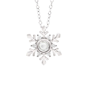 <transcy>Snowflake chain with a photo of your choice</transcy>